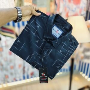 *Black Pure Cotton Full sleeve Shirt*