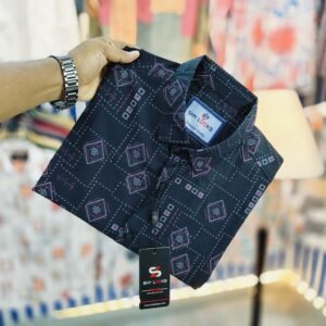 *Black Pure Cotton Full sleeve Shirt*