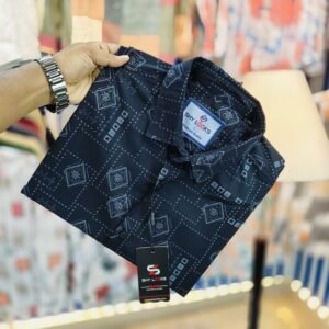 *Black Pure Cotton Full sleeve Shirt*