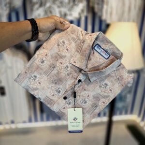 *China Pure Black Magnet Cotton Full sleeve Shirt*