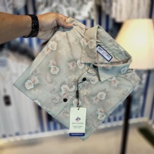 *China Pure Black Magnet Cotton Full sleeve Shirt*