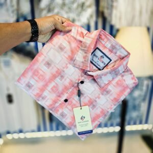 *China Pure Black Magnet Cotton Full sleeve Shirt*