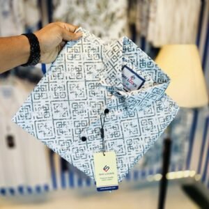 *China Pure Black Magnet Cotton Full sleeve Shirt*