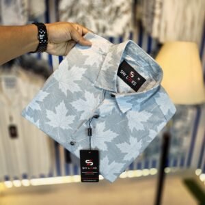 *China Pure Black Magnet Cotton Full sleeve Shirt*