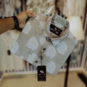 *China Pure Black Magnet Cotton Full sleeve Shirt*