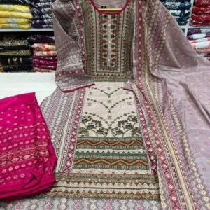 রেডিমেড কটন বুটিক থ্রি পিস