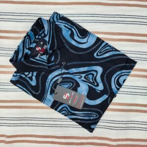 *Shy Looks Pure Cotton full Sleeve Check & Print Shirt for Men's*