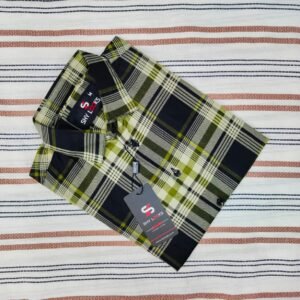 *Shy Looks Pure Cotton full Sleeve Check & Print Shirt for Men's*