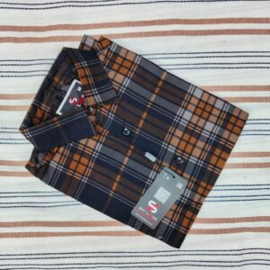 *Shy Looks Pure Cotton full Sleeve Check & Print Shirt for Men's*