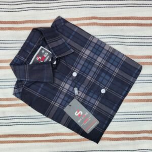 *Shy Looks Pure Cotton full Sleeve Check & Print Shirt for Men's*