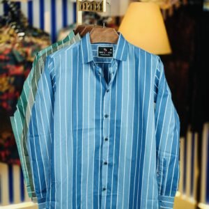 Pure Cotton full Sleeve Check & Print Shirt for Men's