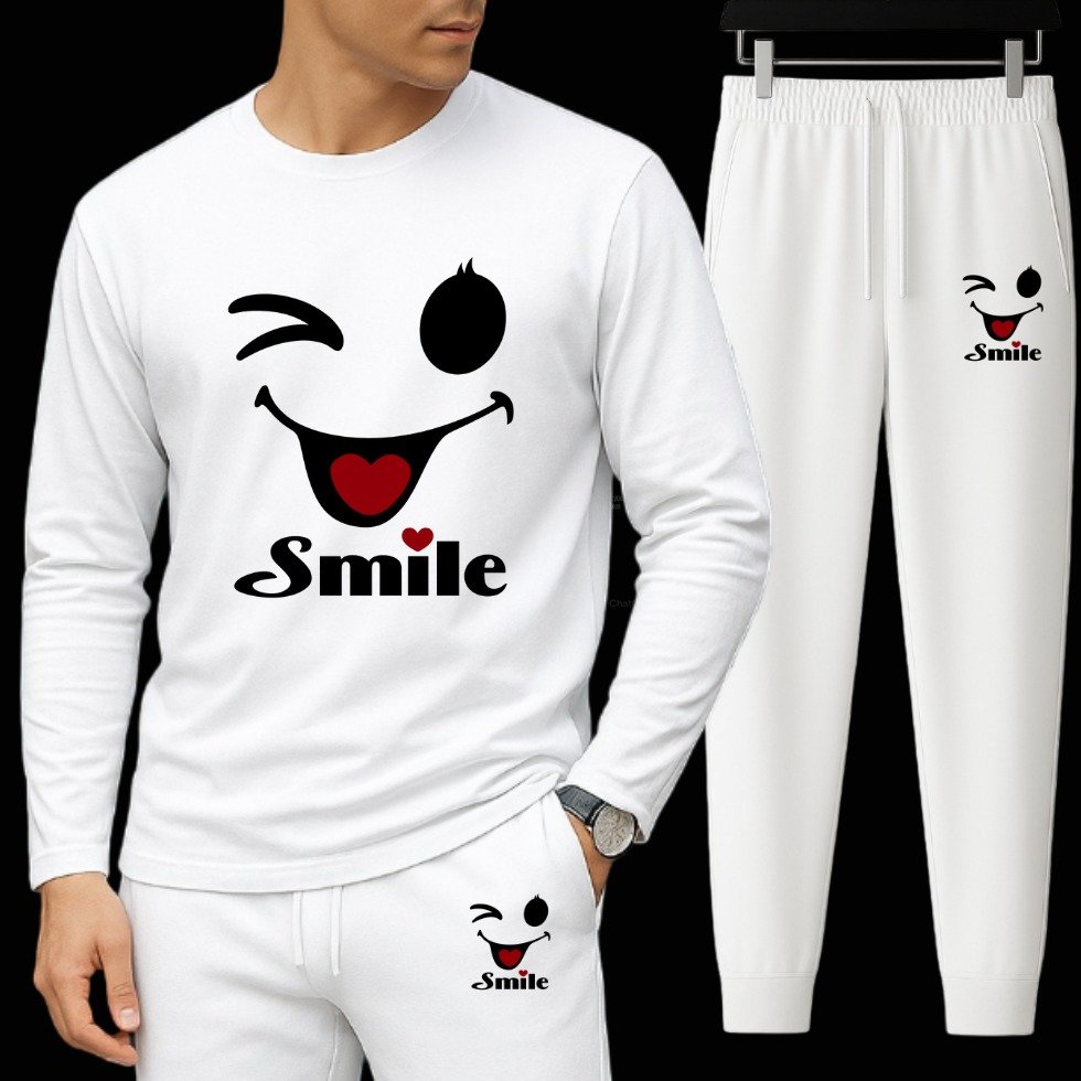 Long Sleeve Drop Shoulder Tshirt and Trouser Set