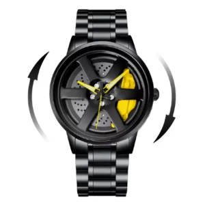 Men's Car Wheel Watch(মাঝখানে চাকা ঘুরবে)