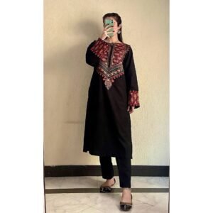 ​✨ এলিগেন্ট ব্ল্যাক এম্বুডারি ২ পিস ✨