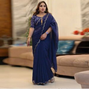 সেমি মসলিন রাজকীয় সৌন্দর্য ও আরাম শাড়ী