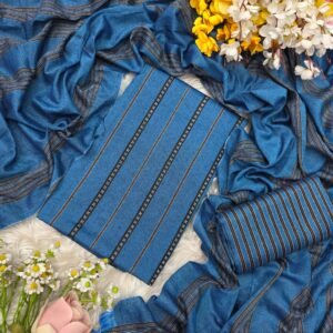 বার্মিজ তাঁত থ্রি-পিস