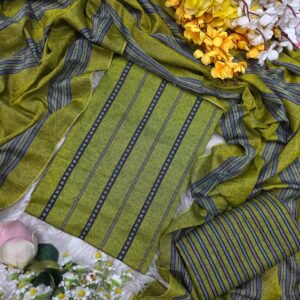 বার্মিজ তাঁত থ্রি-পিস