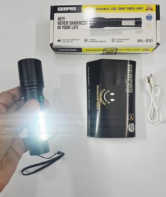 Geapas GFL-031 LED জুম টর্চ লাইট - Image 2