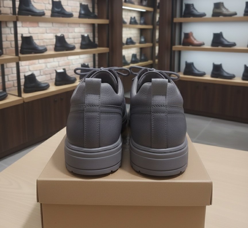 প্রিমিয়াম স্টাইলিশ ক্যাজুয়াল লেদার স্নিকার্স জুতা - Image 2