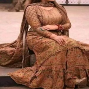 প্রিমিয়াম সুতি রেডিমেড নায়রা থ্রি-পিস