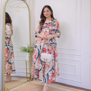 এক্সক্লুসিভ লিনেন এমব্রয়ডারি ওয়ান পিস