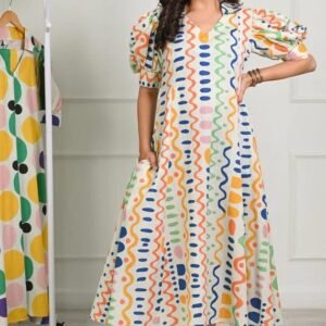 এক্সক্লুসিভ লিনেন এমব্রয়ডারি ওয়ান পিস