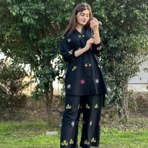 প্রিমিয়াম লিনেন এমব্রয়ডারি ২-পিস