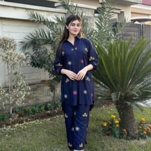 প্রিমিয়াম লিনেন এমব্রয়ডারি ২-পিস