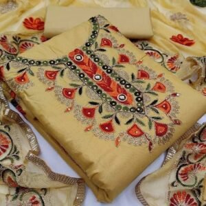 প্রিমিয়াম সিকোয়েন্স এমব্রয়ডারি জর্জেট সালোয়ার কামিজ