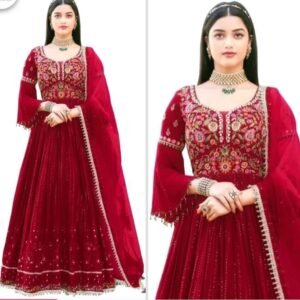 গর্জিয়াস সিকোয়েন্স এমব্রয়ডারি গাউন