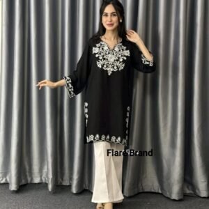 এমব্রয়ডারি মাইক্রো বাটার ওয়ান পিস(প্যান্ট হবে না)