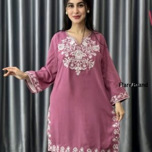 এমব্রয়ডারি মাইক্রো বাটার ওয়ান পিস(প্যান্ট হবে না)