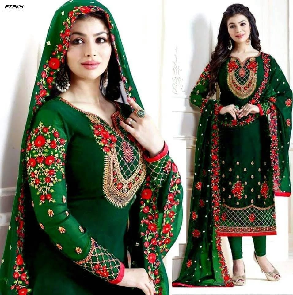 প্রিমিয়াম জর্জেট সিকোয়েন্স এমব্রয়ডারি সালোয়ার কামিজ