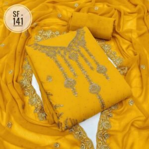 Embroidary Georjet Three Piece