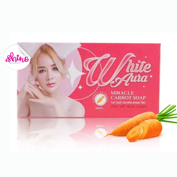 White Aura Miracle Carrot Soap - Image 2