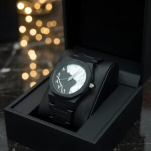 প্রিমিয়াম অ্যারাবিক ম্যাপ ডায়াল ওয়াচ