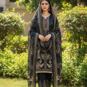 🌸 প্রিমিয়াম দুবাই সফট সিল্ক থ্রি-পিস 🌸