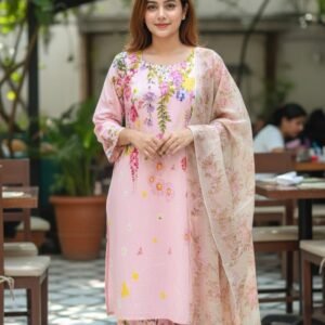 ​🌸 প্রিমিয়াম দুবাই সফট সিল্ক থ্রি-পিস 🌸