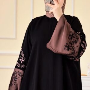 Coffee Black Ambrotari Borkha(হিজা্বসহ)