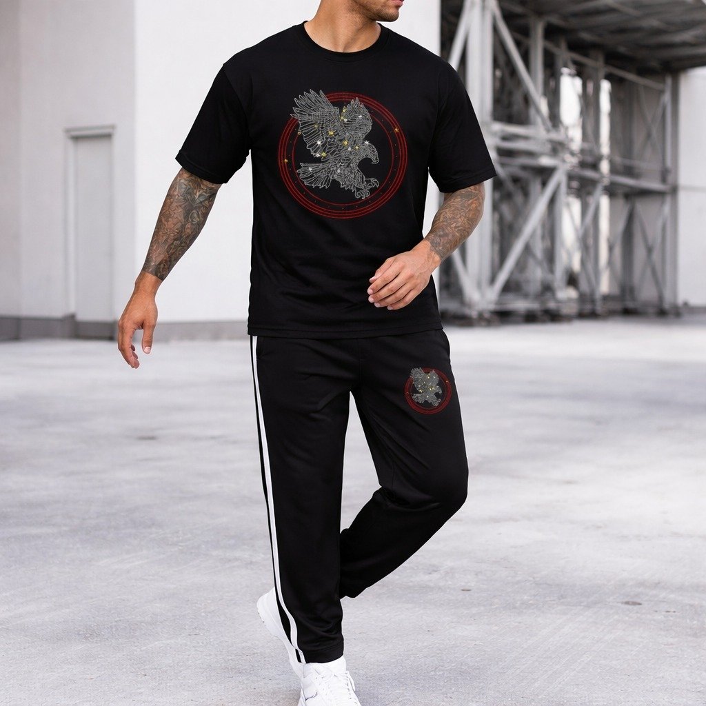 প্রিমিয়াম টি-শার্ট ও ট্রাউজার কম্বো সেট