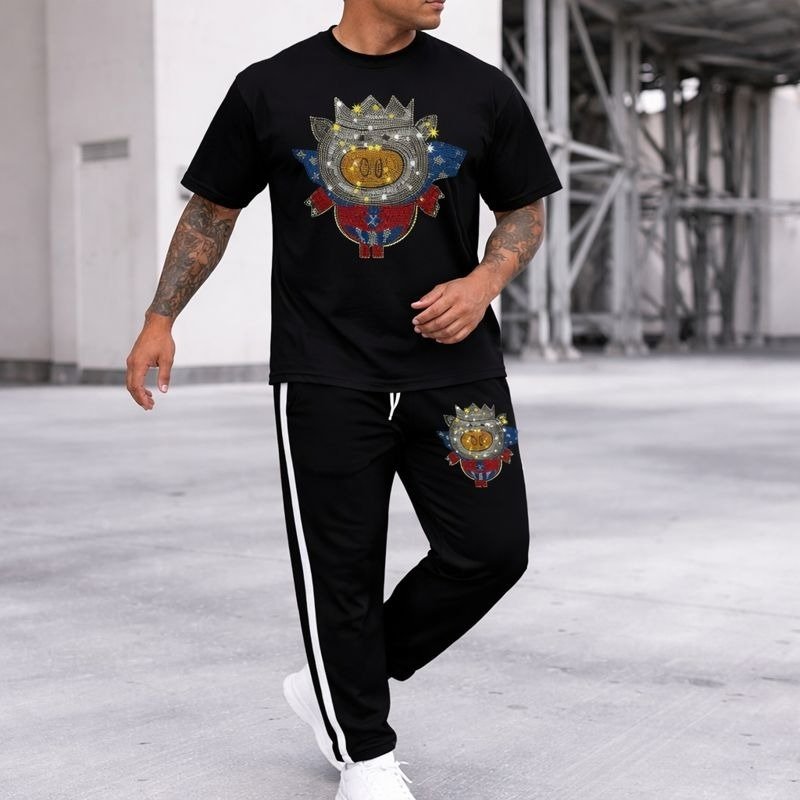 প্রিমিয়াম টি-শার্ট ও ট্রাউজার কম্বো সেট