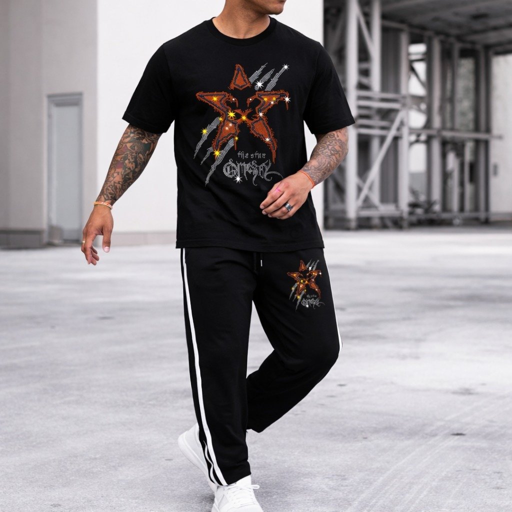 প্রিমিয়াম টি-শার্ট ও ট্রাউজার কম্বো সেট