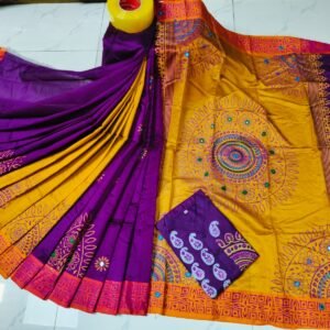 টাঙ্গাইল ধুপিয়ান সিল্ক শাড়ি পাঞ্জাবির কাপল ড্রেস