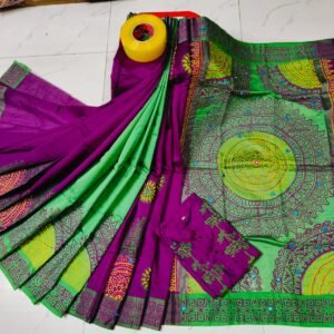 টাঙ্গাইল ধুপিয়ান সিল্ক শাড়ি পাঞ্জাবির কাপল ড্রেস