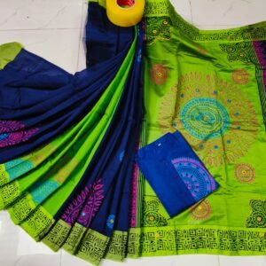 টাঙ্গাইল ধুপিয়ান সিল্ক শাড়ি পাঞ্জাবির কাপল ড্রেস