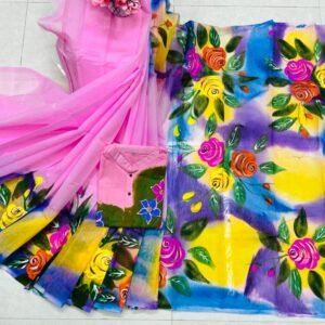 এক্সক্লুসিভ ট্রেডিশনাল হ্যান্ড প্রিন্ট কাপল সেট