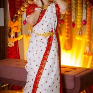 উন্নত মানের হাফ সিল্ক শাড়ি