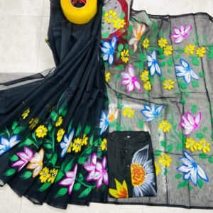 এক্সক্লুসিভ ট্রেডিশনাল হ্যান্ড প্রিন্ট কাপল সেট