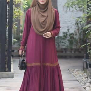 🥀কুচিকাটা গাউন বোরকা🥀(ফুলসেট)