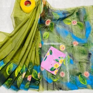 এক্সক্লুসিভ ট্রেডিশনাল হ্যান্ড প্রিন্ট কাপল সেট